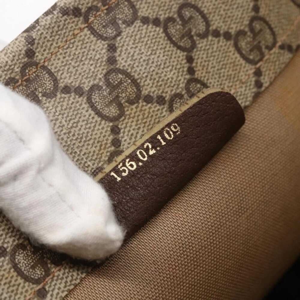 GUCCI GG Supreme Tote Bag PVC Beige 156 02 109 Auth bs30092 - Picture 10 of 16
